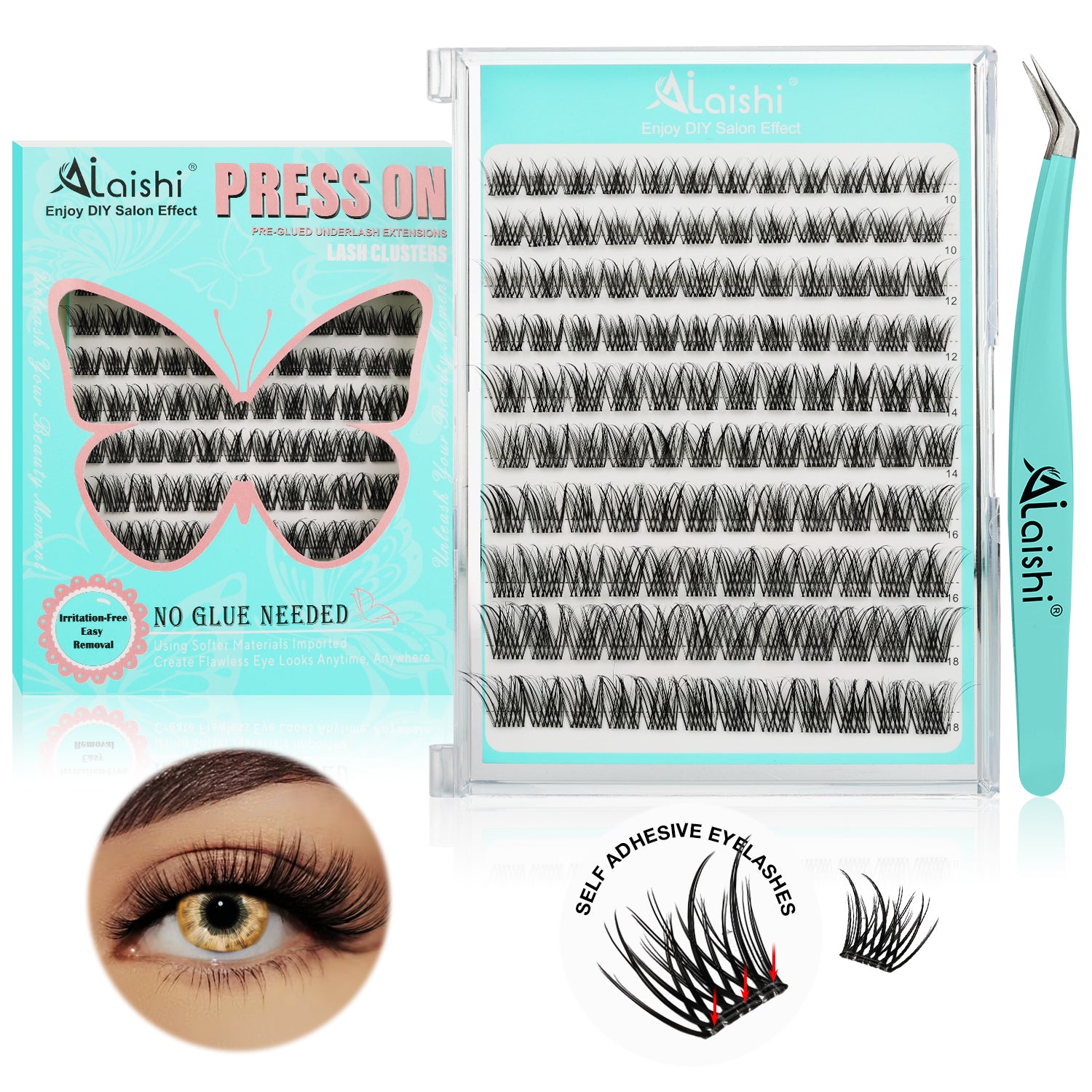 Pre-Glued False Eyelashes MJL4