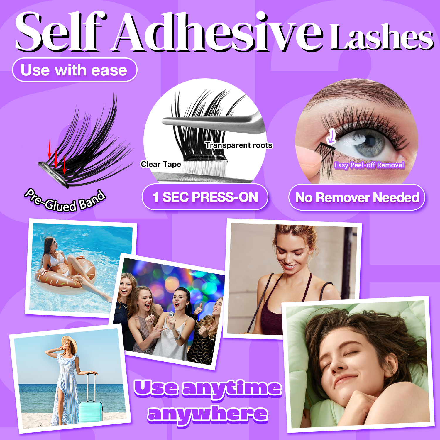 1-Second Apply Self-Adhesive Lashes MJZ5