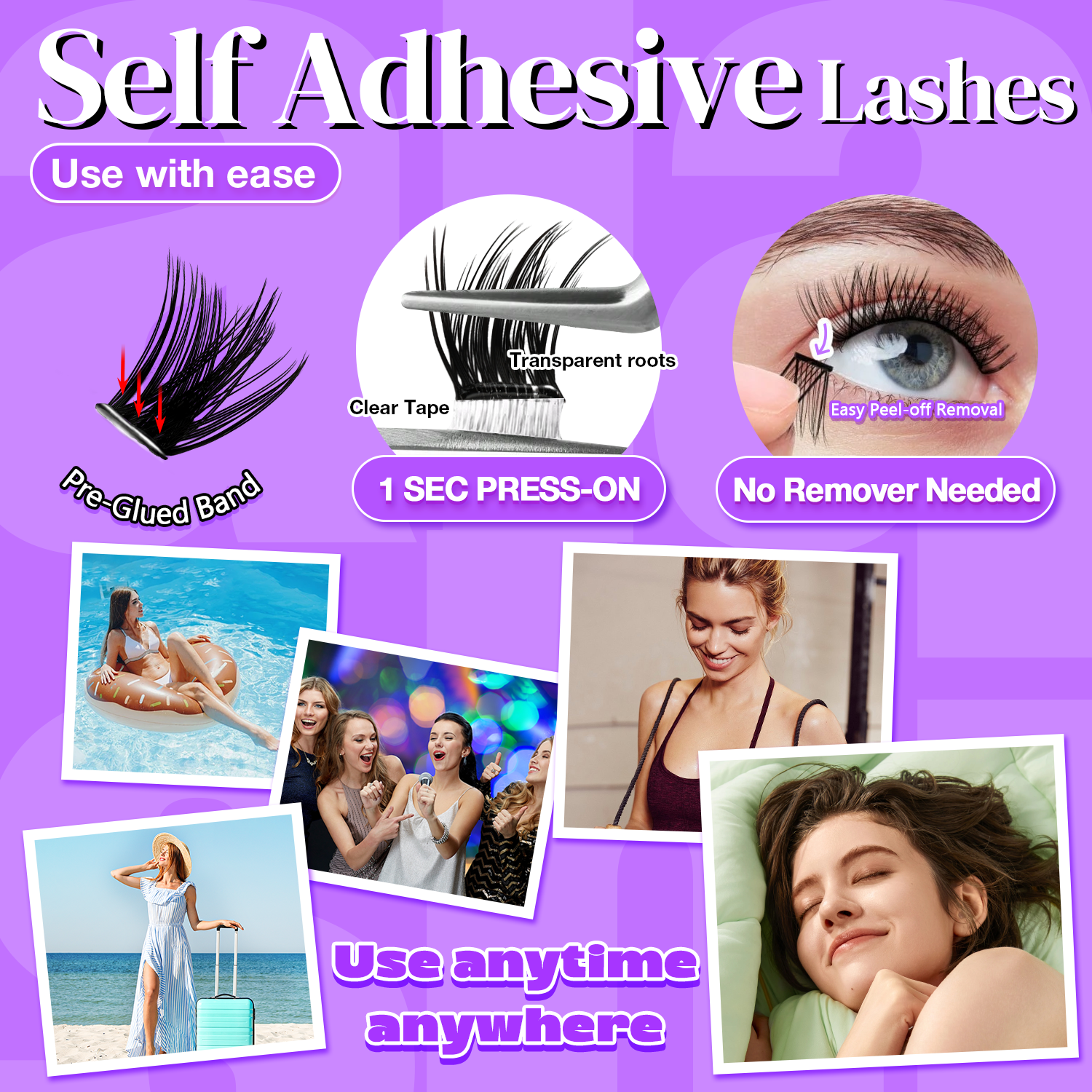 1-Second Apply Self-Adhesive Lashes MJZ3