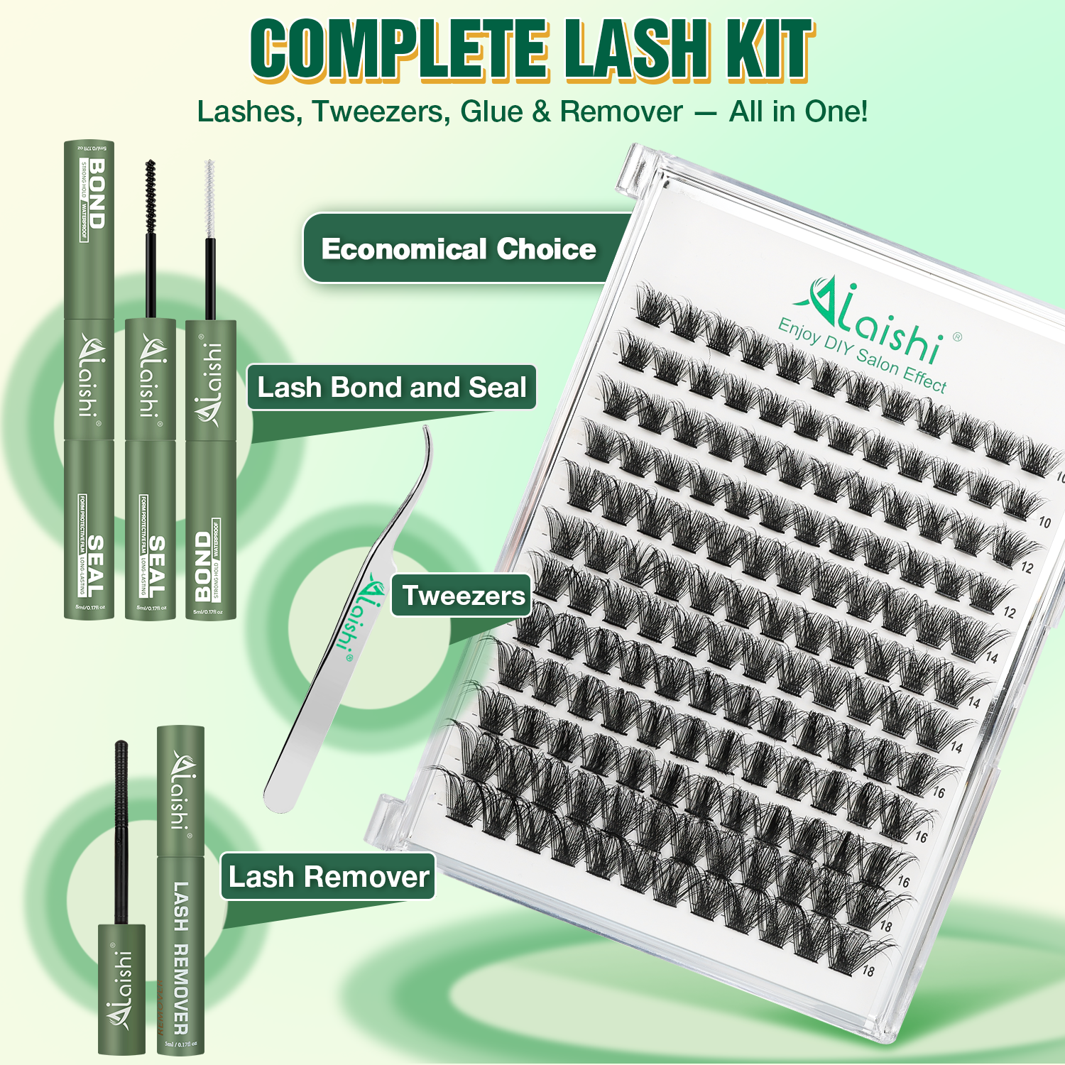 3D Cluster Fluffy Lashes Starter Kit LS15