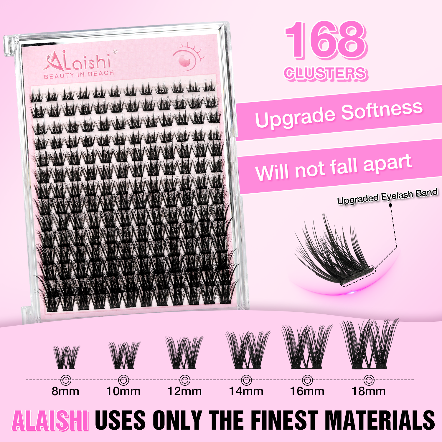 Natural Wispy Classic Cluster Lashes QF22