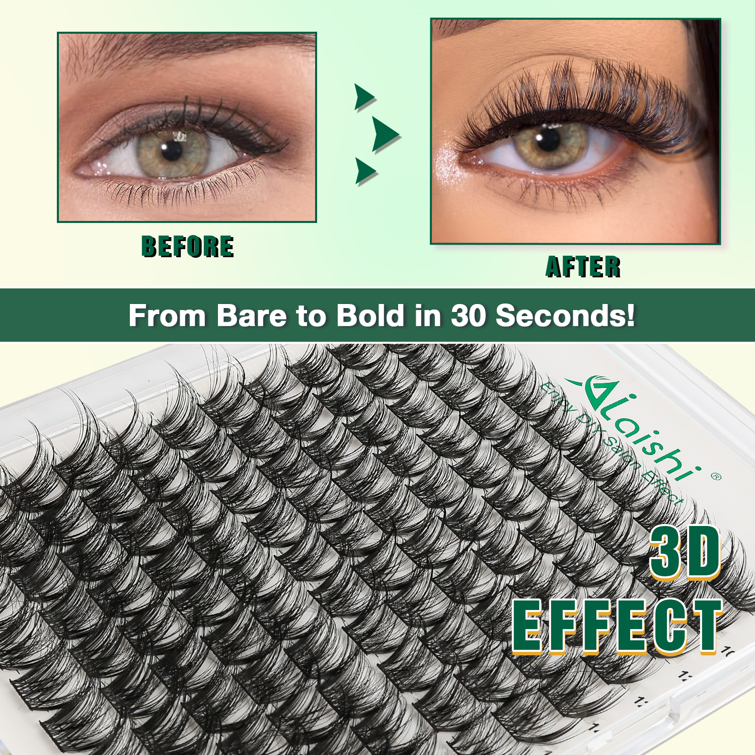 3D Cluster Fluffy Lashes Starter Kit LS14
