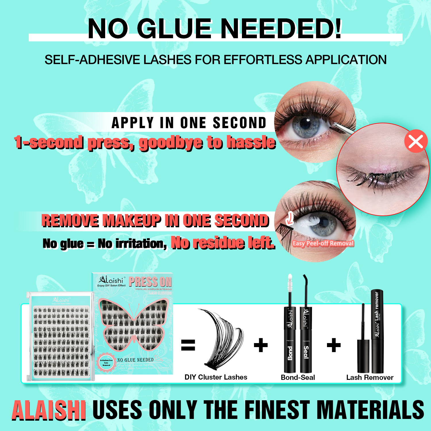 Pre-Glued False Eyelashes MJL7