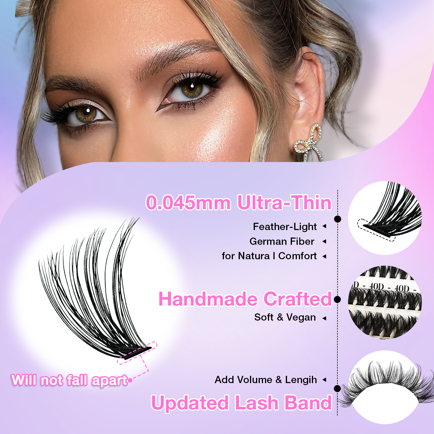 30D 40D 50D Mixed Hybrid Lashes JBF31