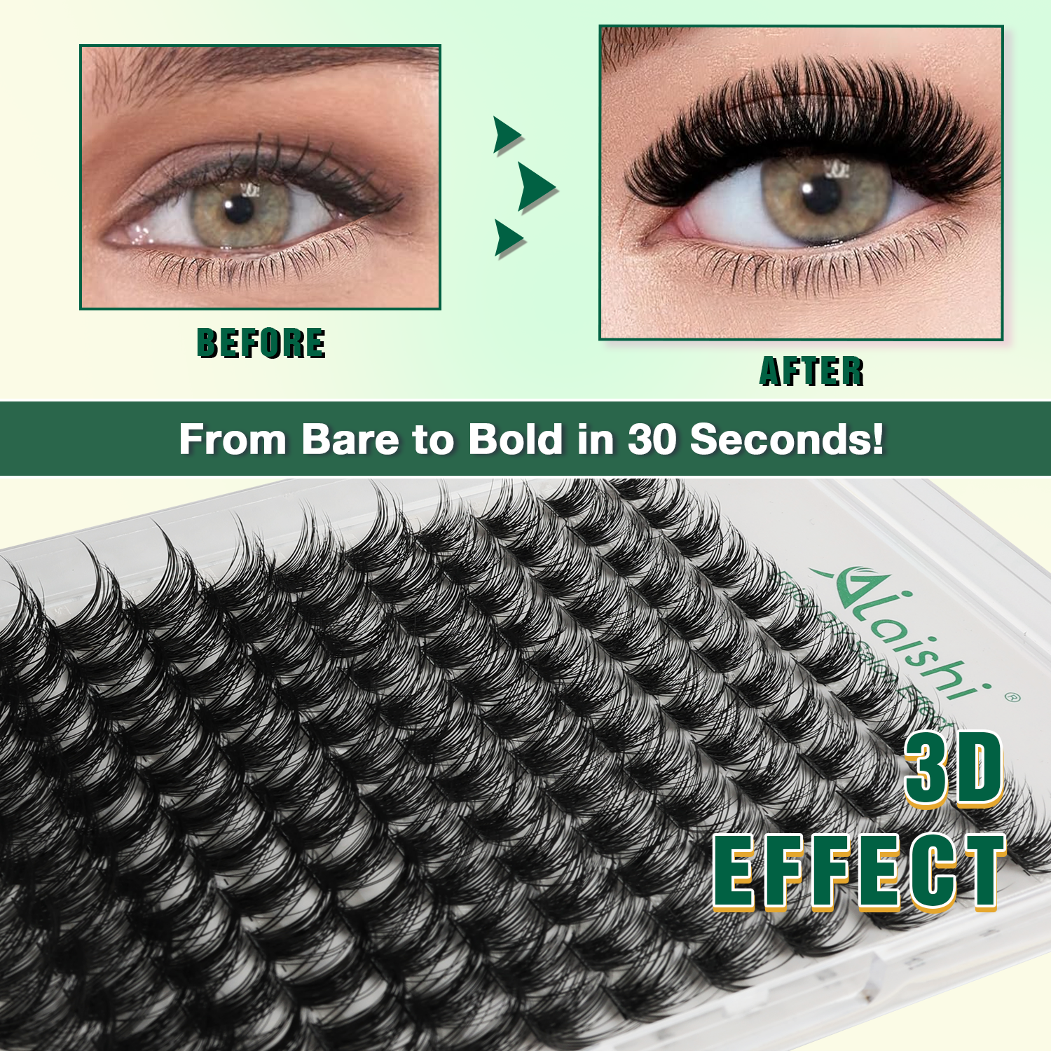 3D Cluster Fluffy Lashes Starter Kit LS15