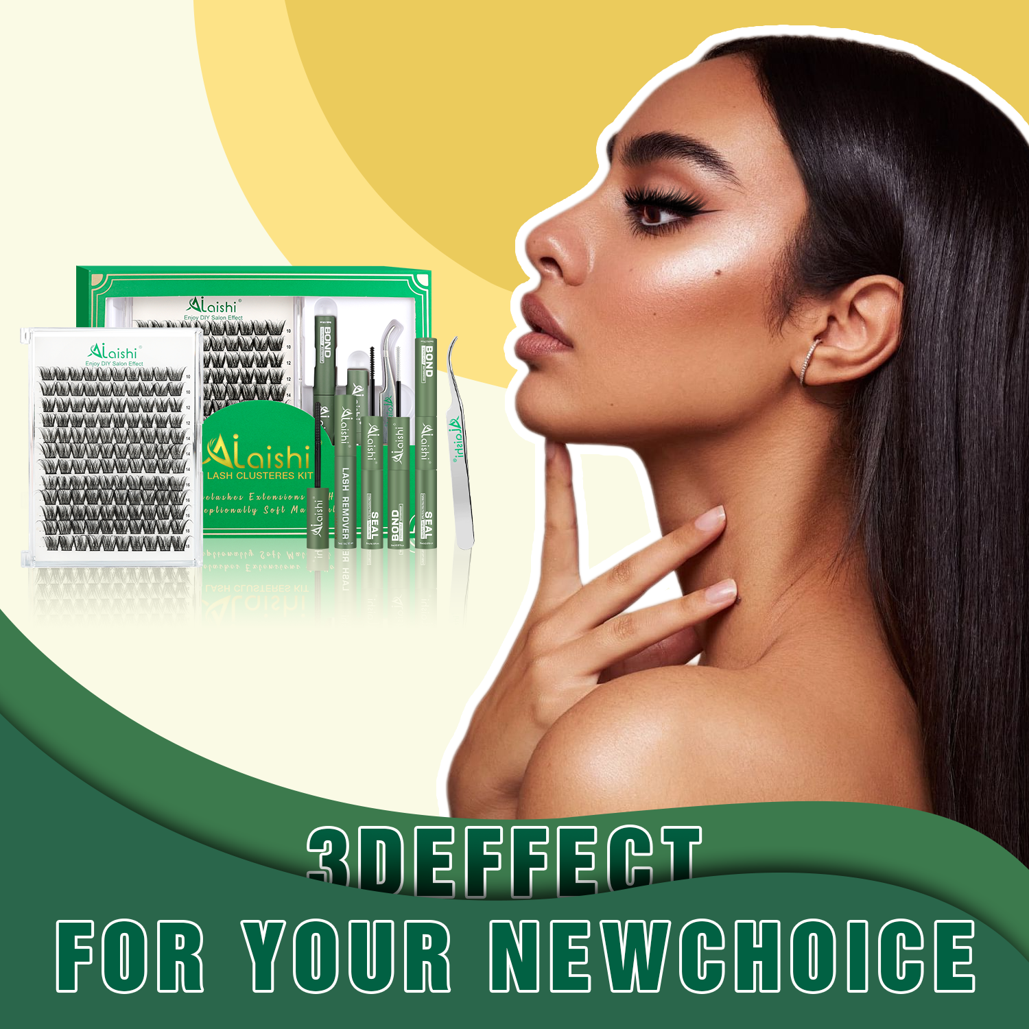 3D Cluster Fluffy Lashes Starter Kit LS14