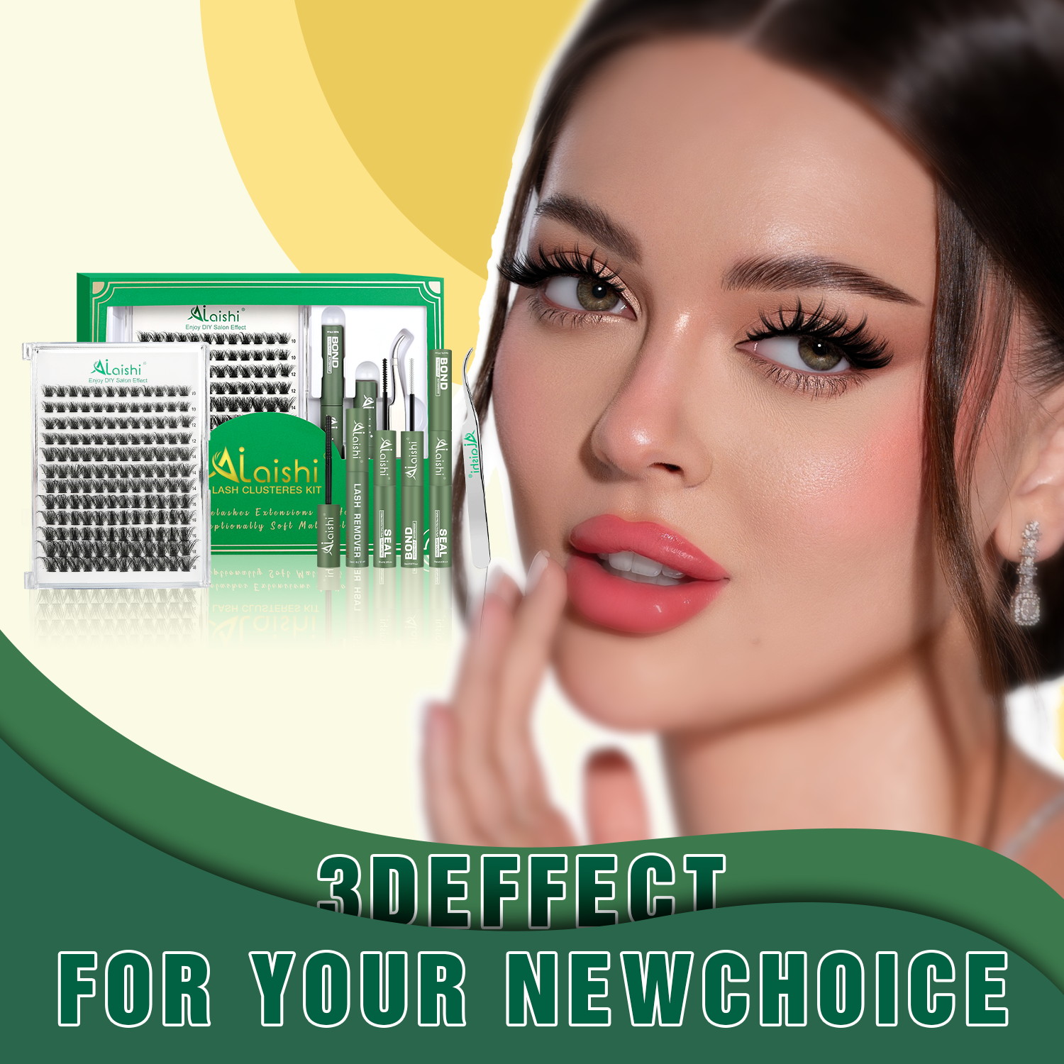 3D Cluster Fluffy Lashes Starter Kit LS15