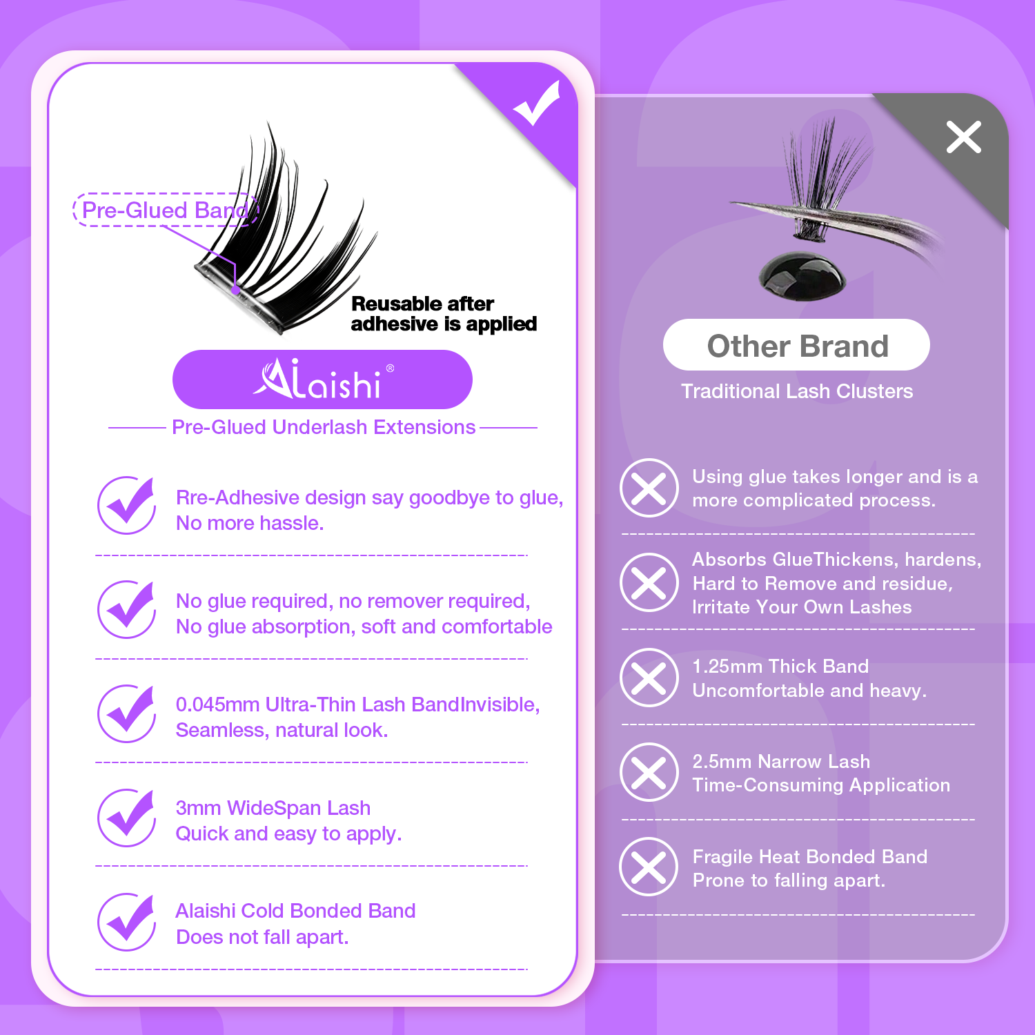 1-Second Apply Self-Adhesive Lashes MJZ9
