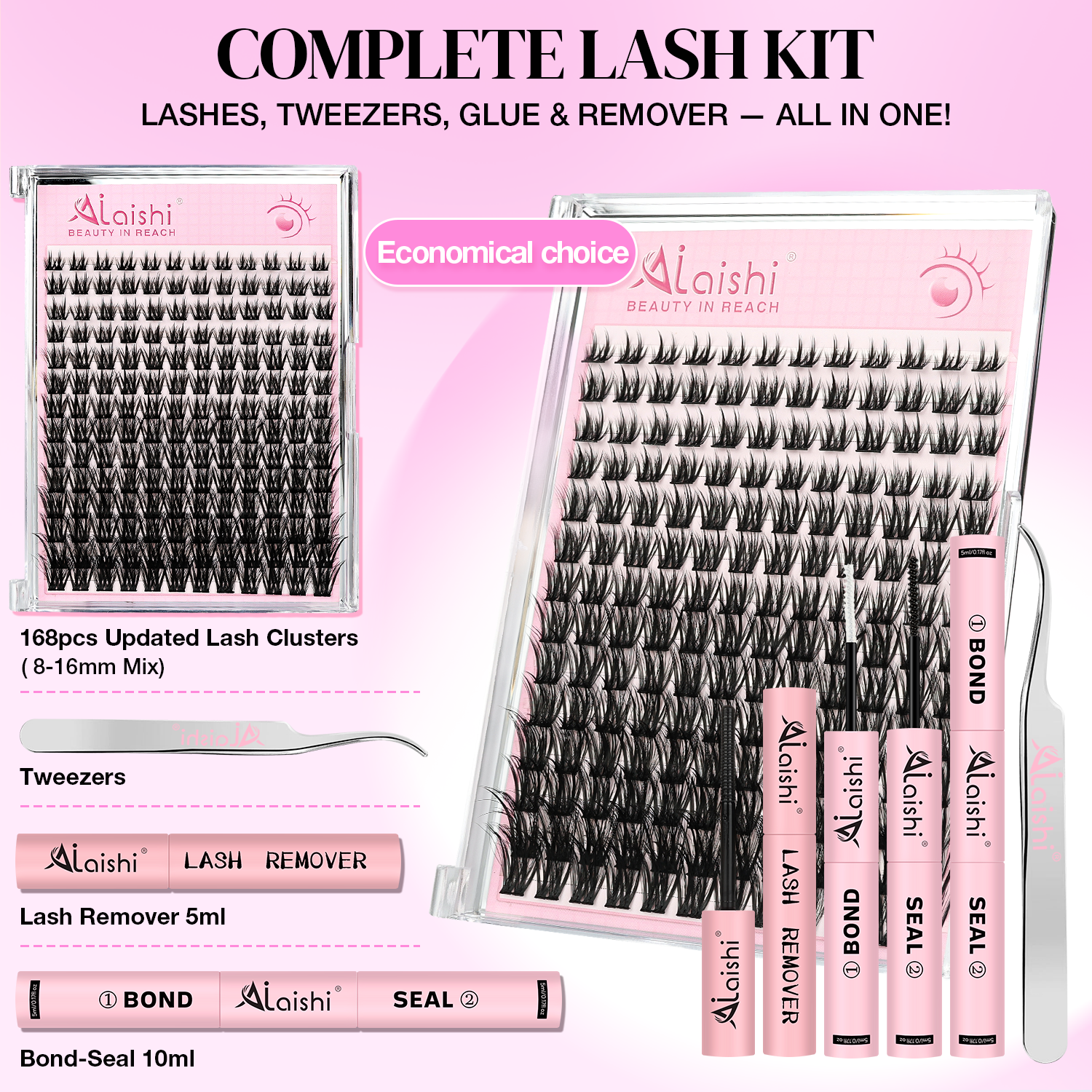 Natural Wispy Classic Cluster Lashes QF22