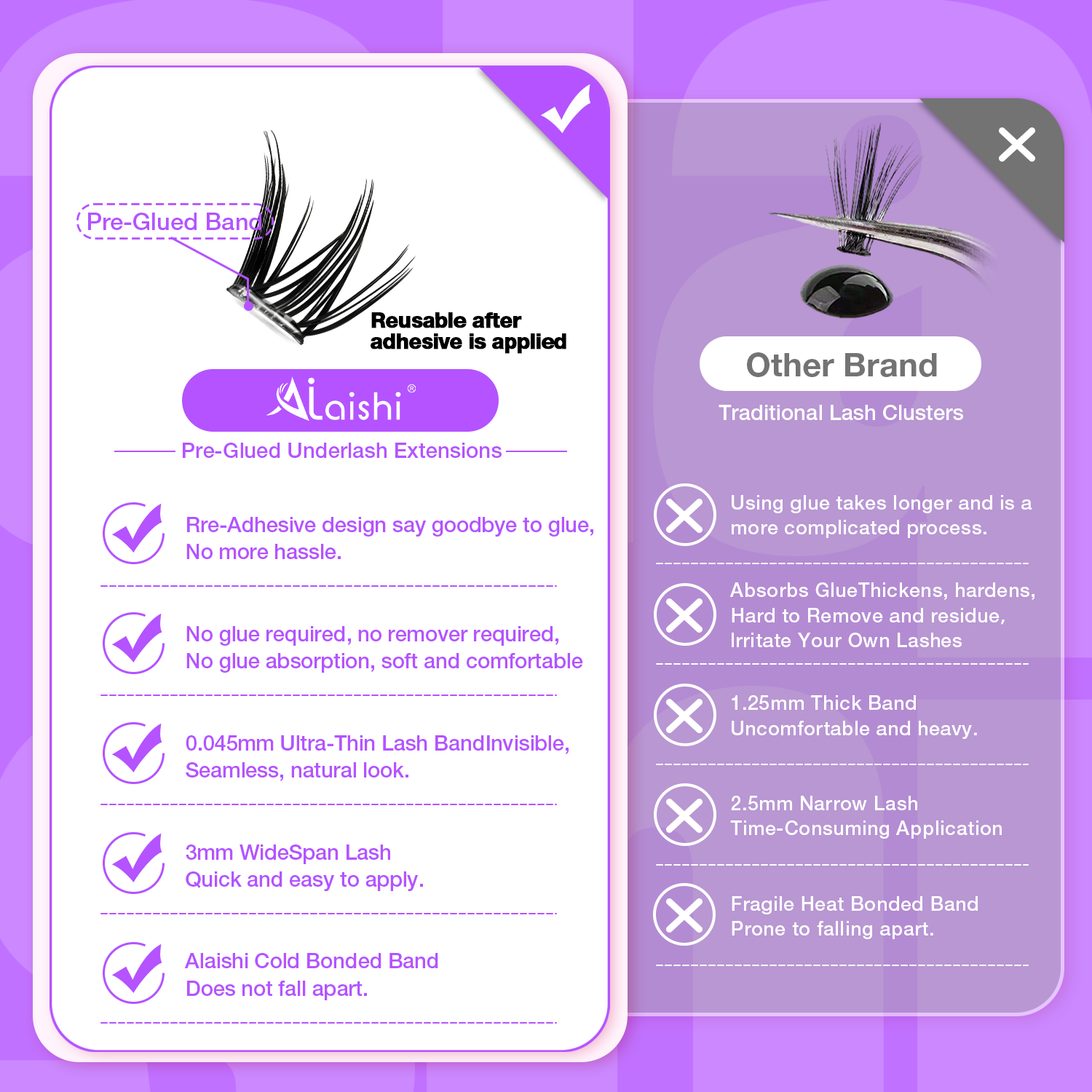 1-Second Apply Self-Adhesive Lashes MJZ8