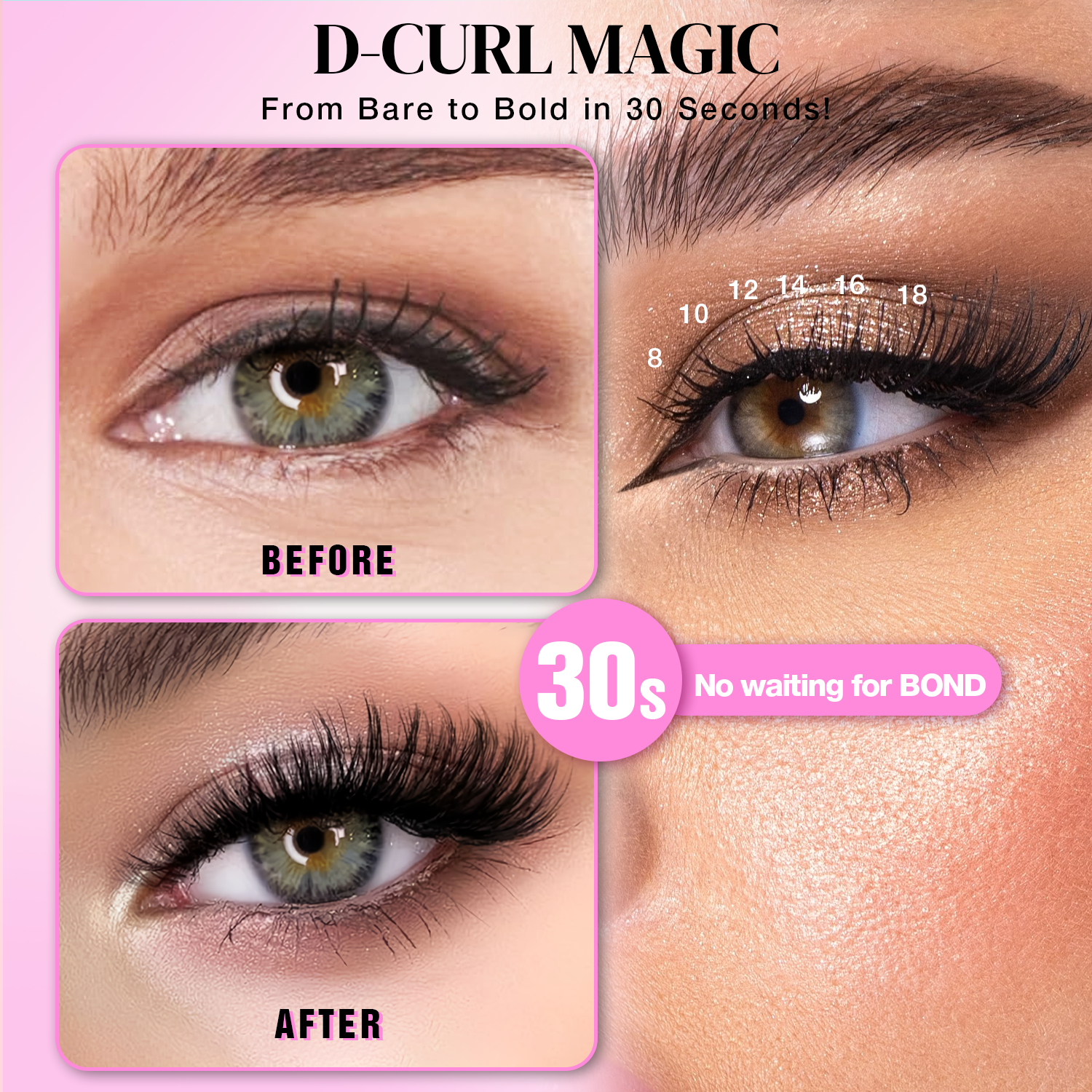 Self-Adhesive Eyelash Clusters MJF1