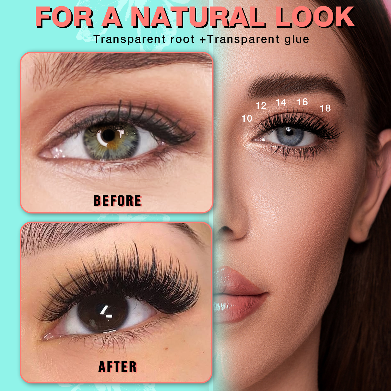 Pre-Glued False Eyelashes MJL4