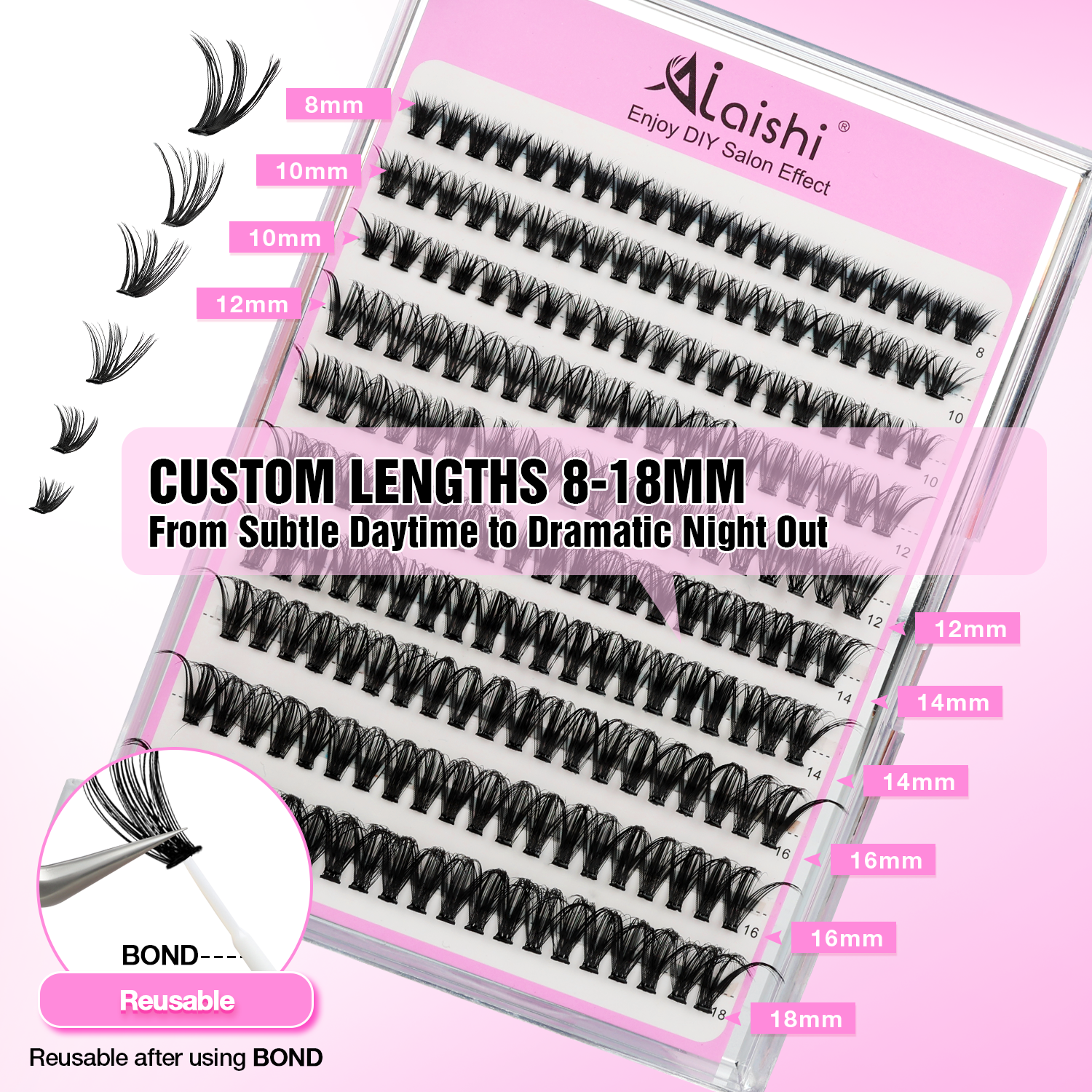 Self-Adhesive Eyelash Clusters MJF2