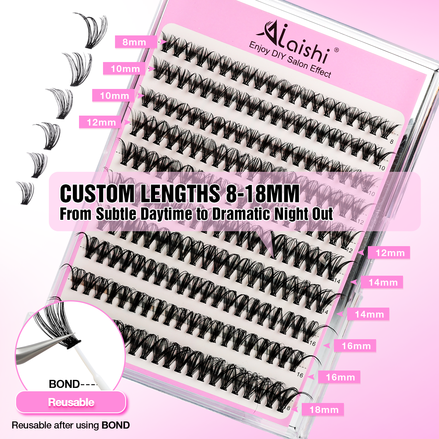 Self-Adhesive Eyelash Clusters MJF1