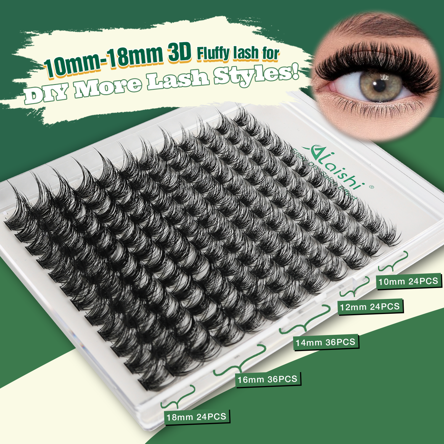 3D Cluster Fluffy Lashes Starter Kit LS15