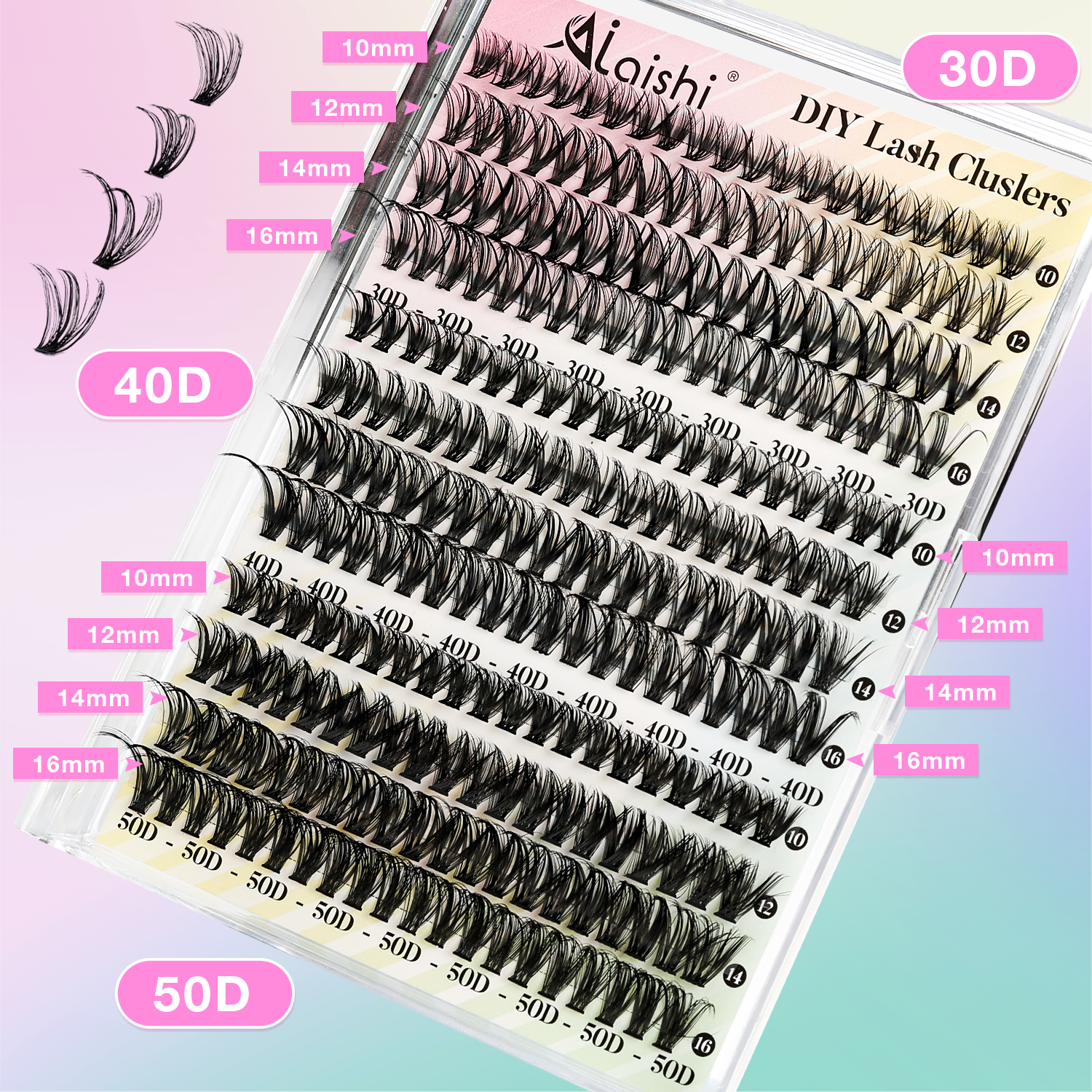 30D 40D 50D Mixed Hybrid Lashes JBF31