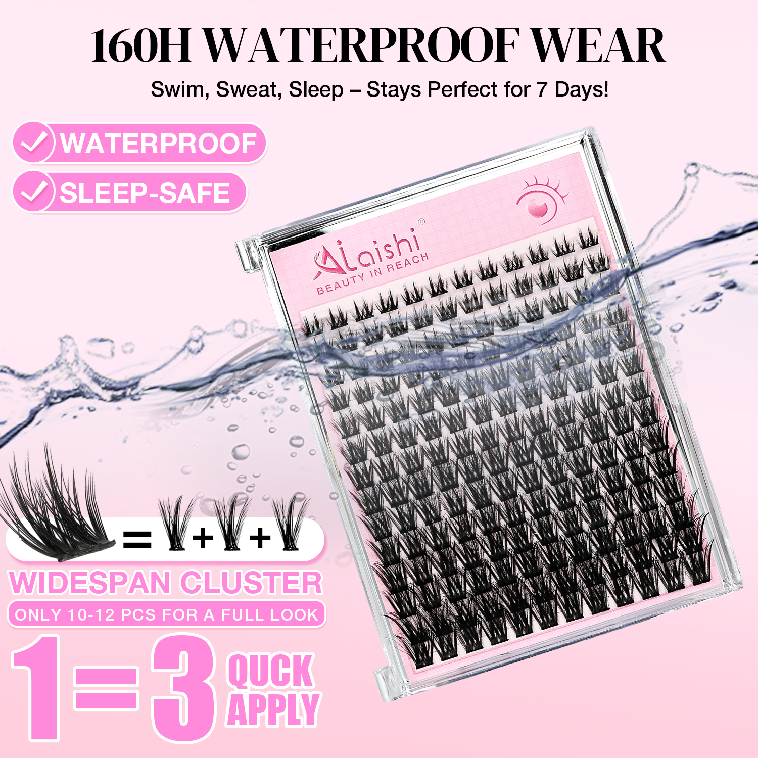 Natural Wispy Classic Cluster Lashes QF22