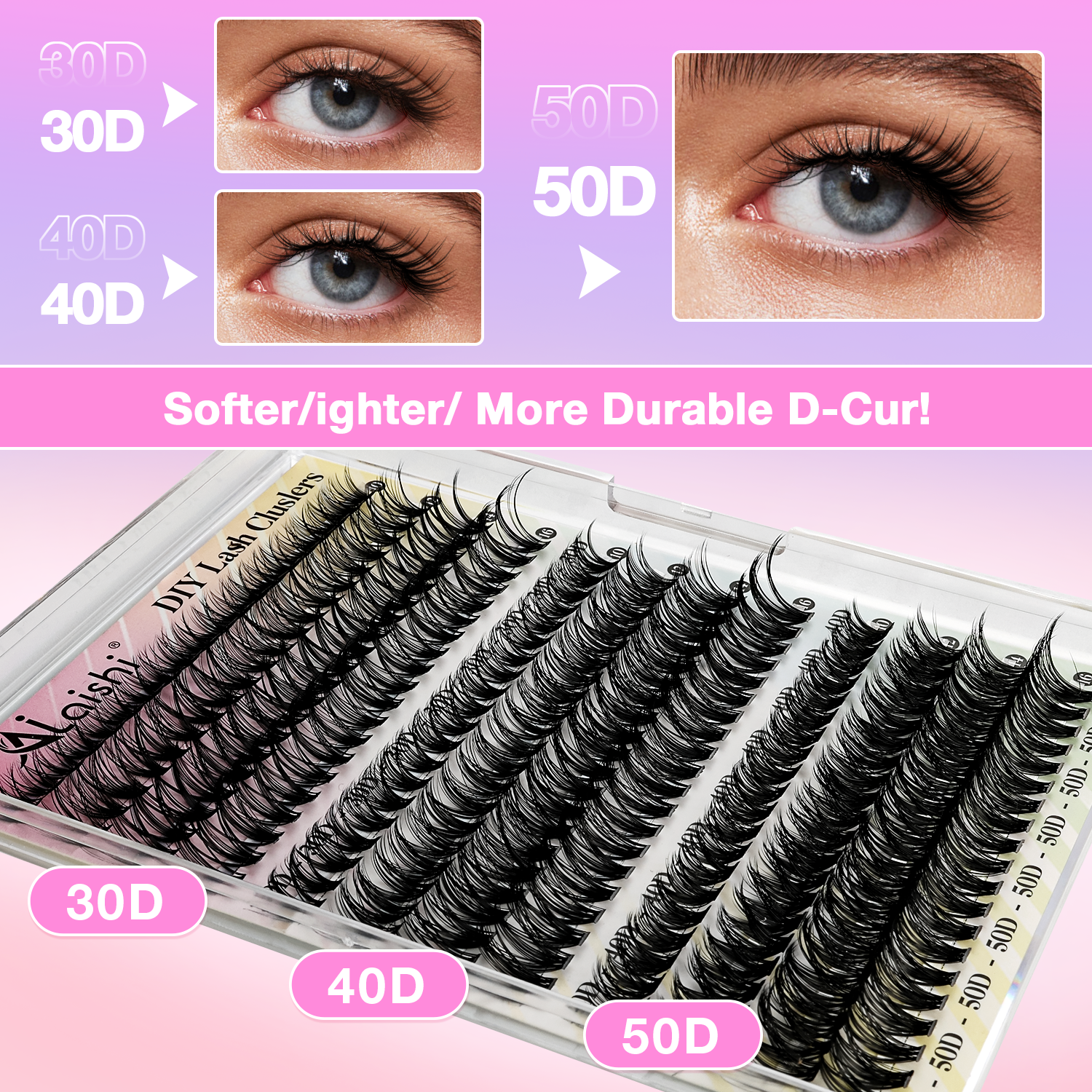 30D 40D 50D Mixed Hybrid Lashes JBF31