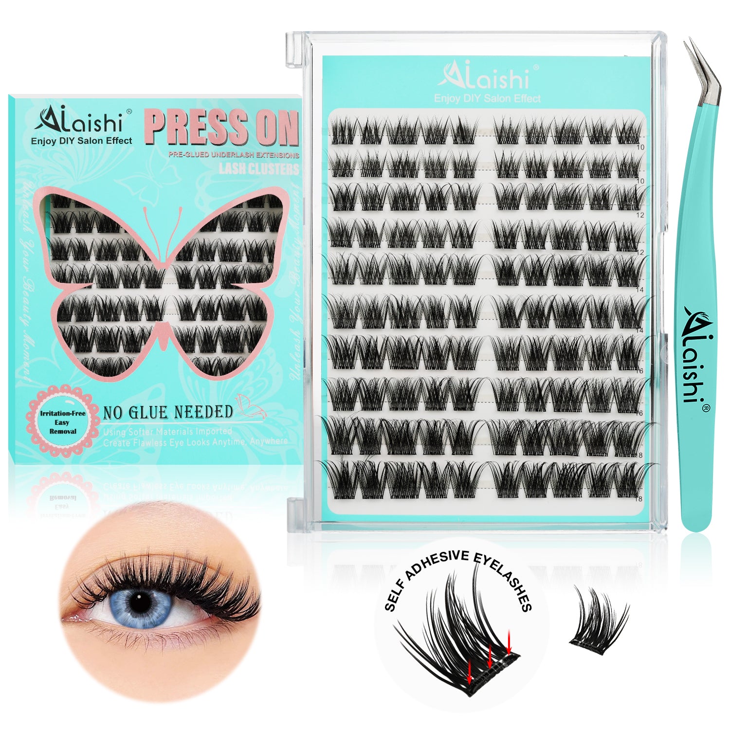 Pre-Glued False Eyelashes MJL2