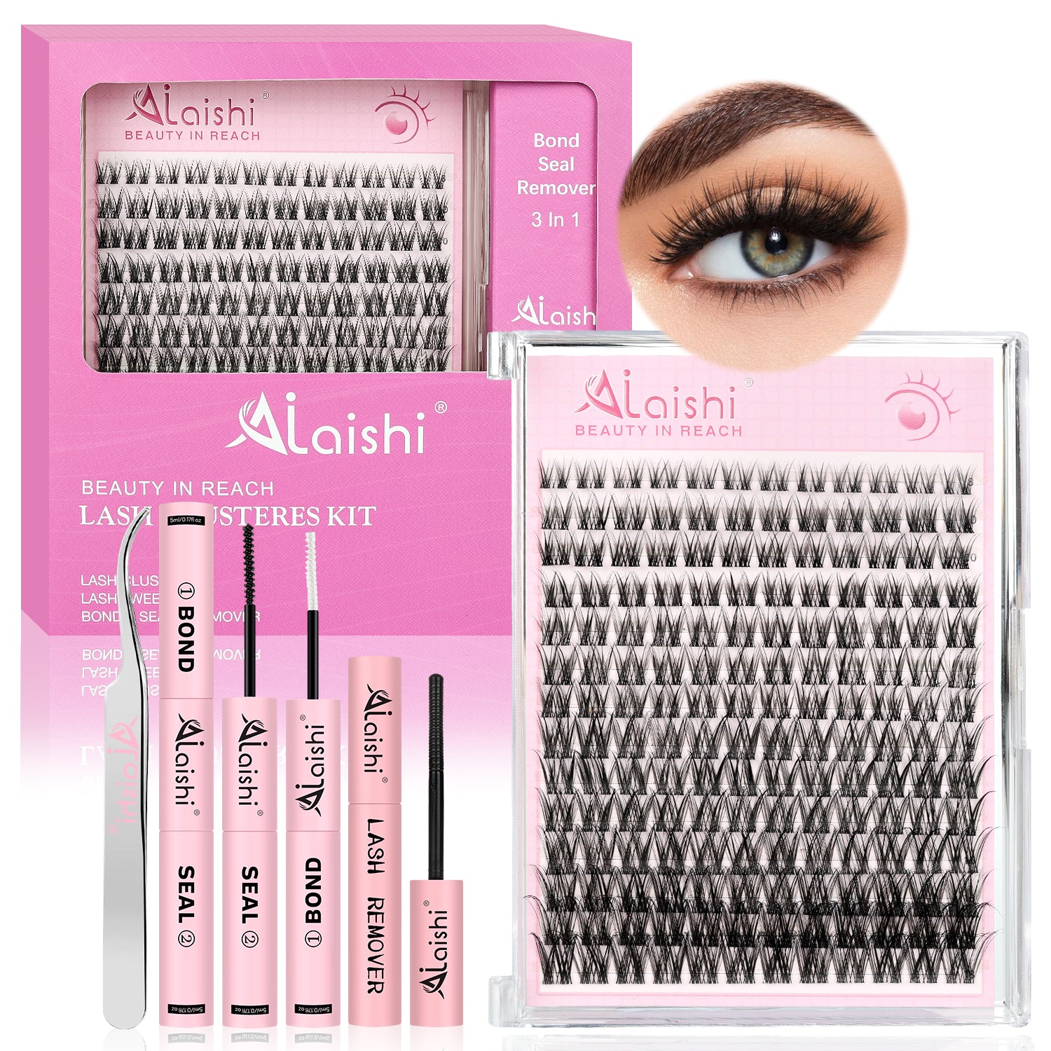 Natural Wispy Classic Cluster Lashes QF21