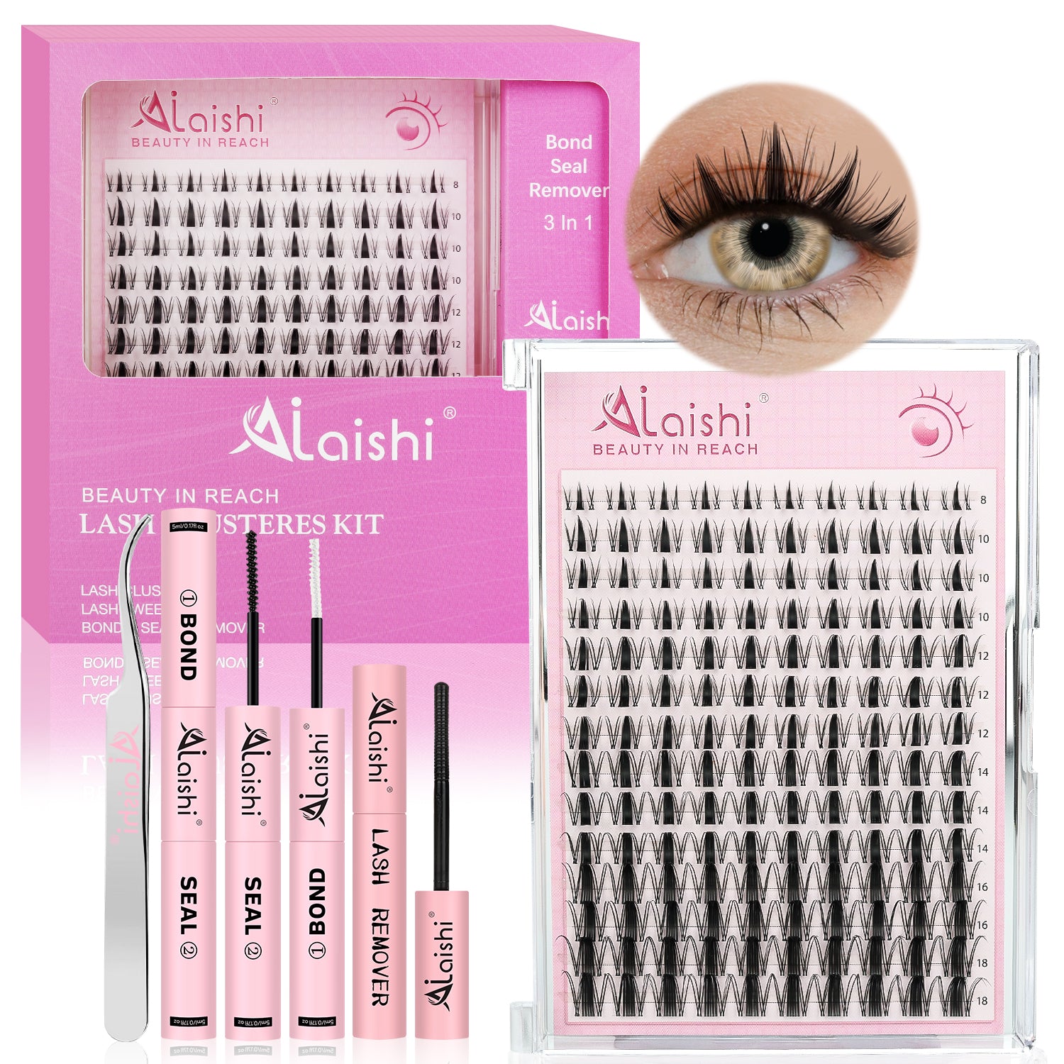 Natural Wispy Classic Cluster Lashes QF24