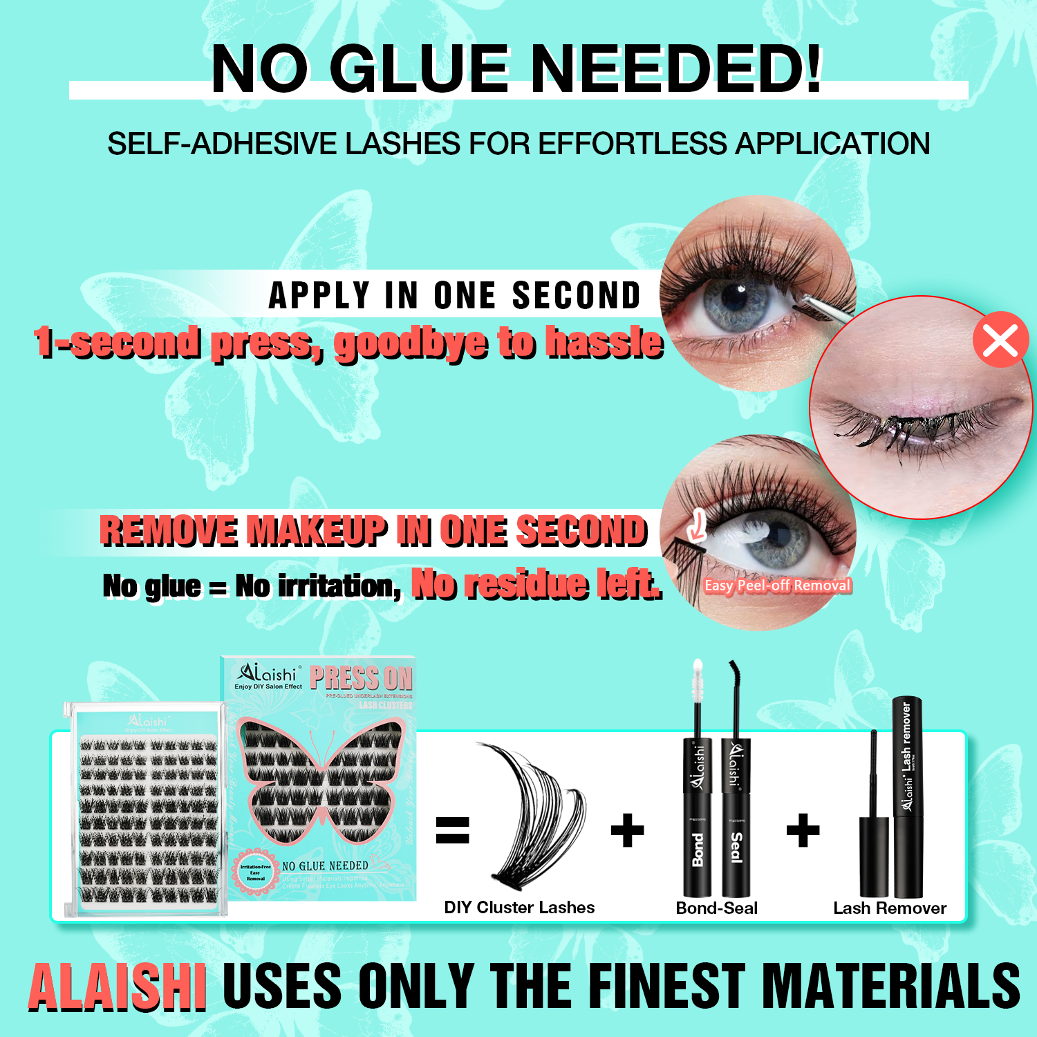 Pre-Glued False Eyelashes MJL3