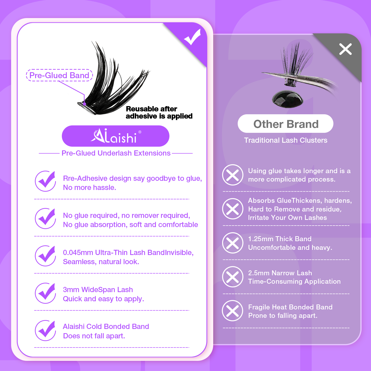 1-Second Apply Self-Adhesive Lashes MJZ6