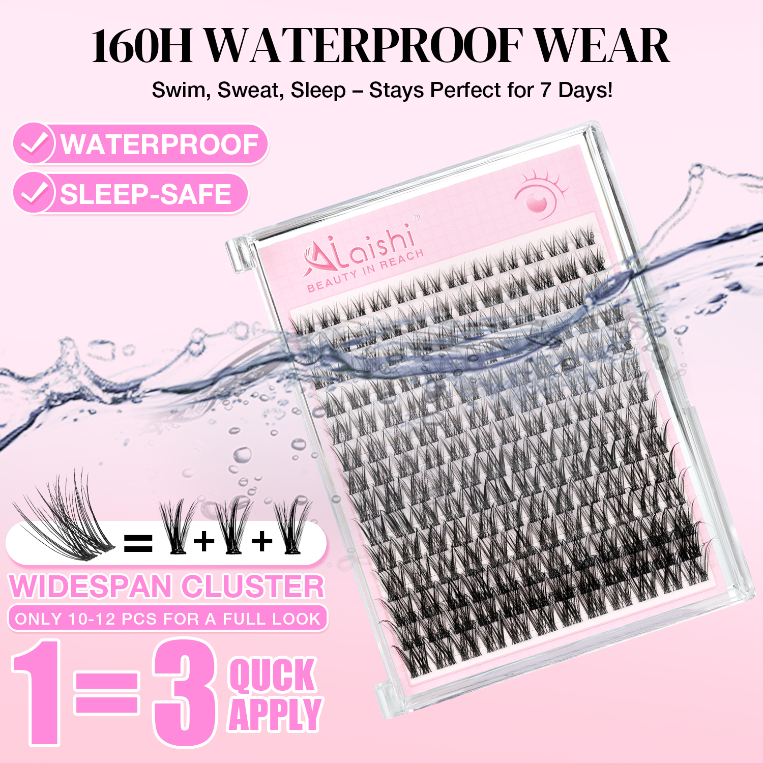 Natural Wispy Classic Cluster Lashes QF21